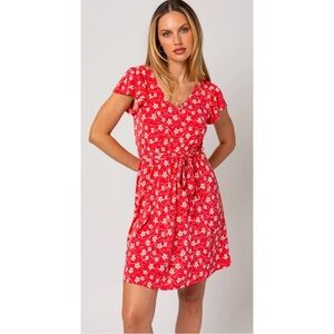 Floral Hot Pink Dress